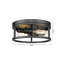 Plafonnier encastré rond en fer 2 lumières Transitional-555383803