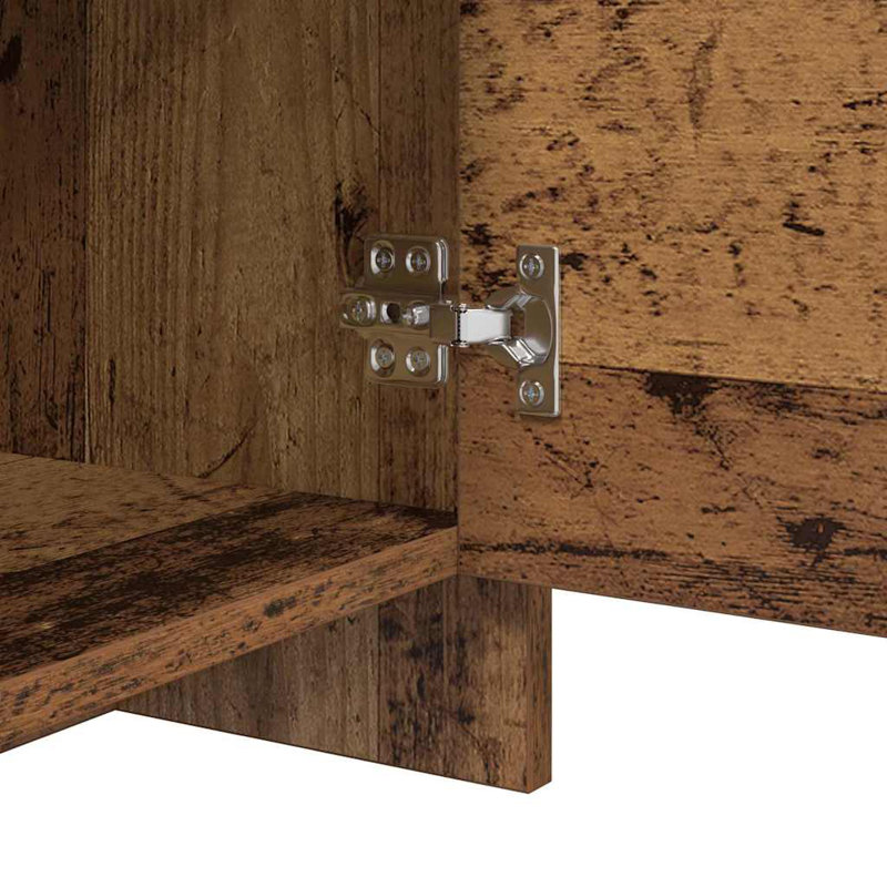 Bedside Cabinet 45 X 34 X 44.5 Cm Engineered Wood, Black Oak