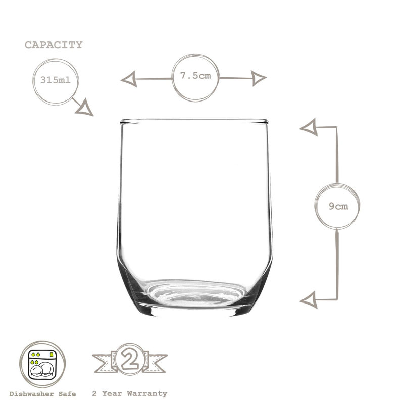 315ml Whiskey Glass, 6