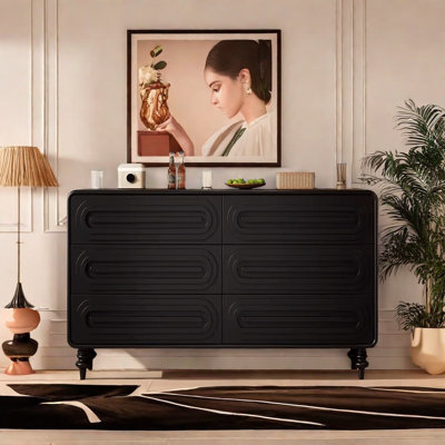 Commode d'appoint nordique de style rétro