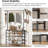Hall Tree, Coat Rack With Shoe Storage, 5 Tier Adjustable Shoe Rack With  Long Coat Rack For Entryway, Closet, Office, Multifunctional