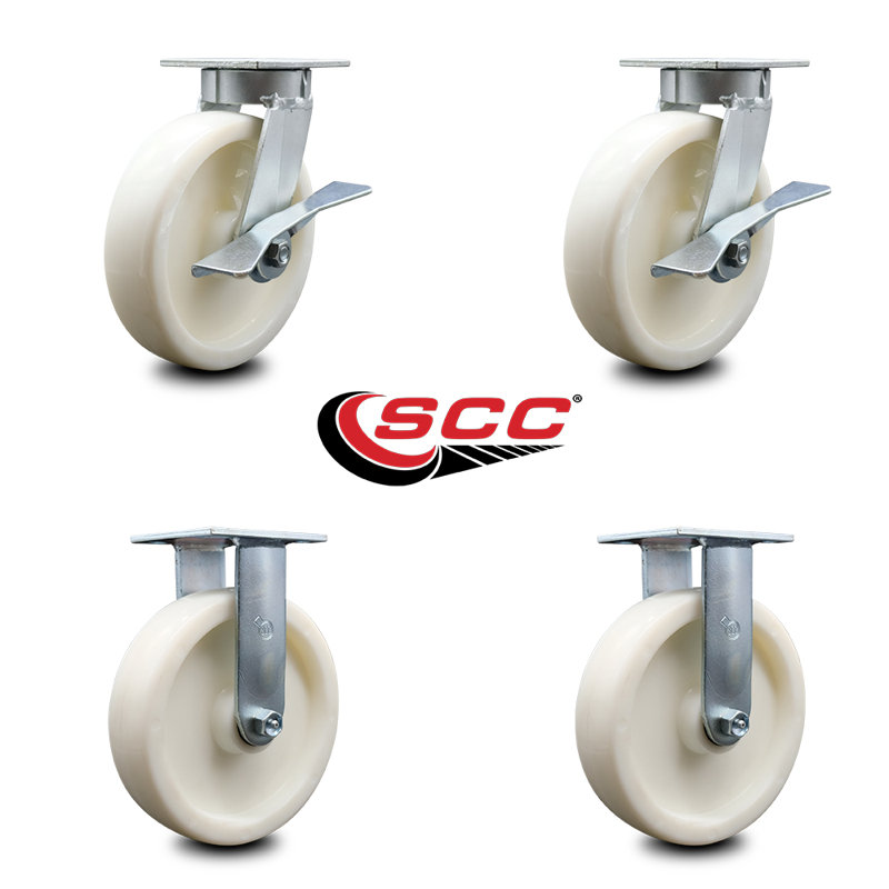 4 Piece Nylon Caster Set