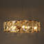 Lustre en cristal doré à 6 lumières Beatriz