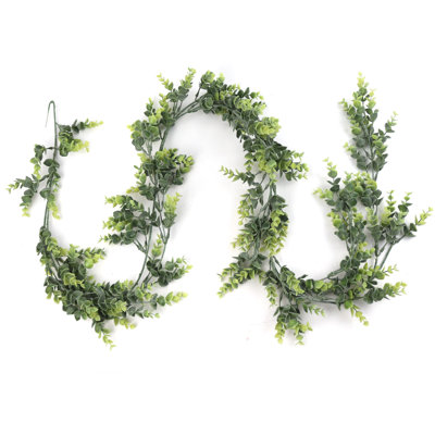 6' Tall Realistic Eucalyptus Garland - Artificial Greenery Decor