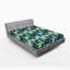 Drap-housse Ambesonne, aquarelle, fleurs, écume de mer, écume de mer et vert forêt-106698600