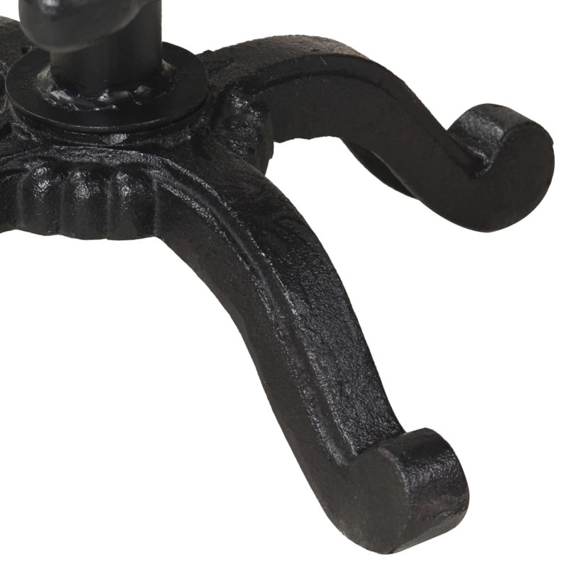 Quam Swivel Iron Adjustable Height Bar Stool with Iron Frame