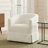 Upholstered Swivel Barrel Chair-1405653433