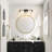 3-light Vanity Light With Hammered Glass Shades-184287392