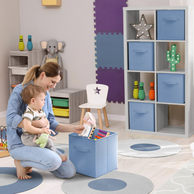 13" Large Foldable Storage Cubes with Handles 1 Piece