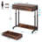 Office Table,Compact  Desk With Wheels,Height Adjustable Writing Desk,Mobile Coffee Table