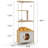 Corner Cat Tower, Cat Tree With Scratching Post, Cat Condo With Feeding Station And Climbing Platforms, Pet Furniture For Indoor Cats
