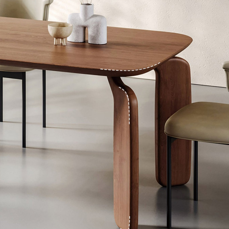 High-end solid wood table set, 29.52"H x 70.86"L x 31.49"W