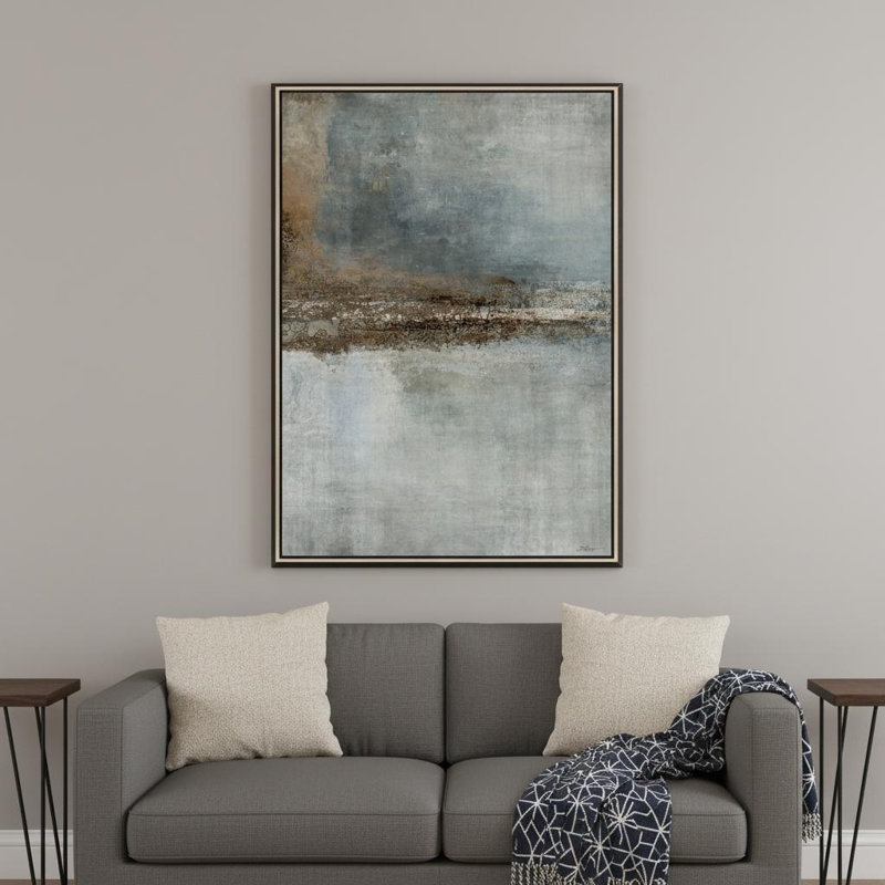Mercredis, argent, cadre flottant, art mural