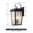 18 Inch Large Outdoor Wall Light With Seeded Glass