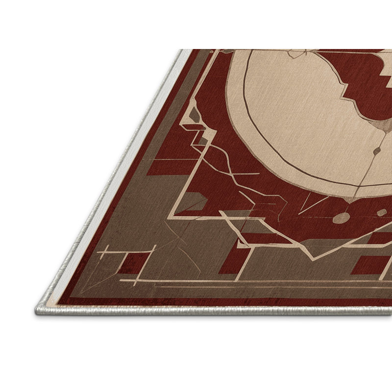 Parallel Realms Rug, Square 8'