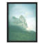 «Green Gradient Tropical Mountain Forest Nature Illustration Small Decor Modern Art Work»-101376311-101376312