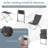 2 - Person Patio Dining Set with Square Table , Cushions Included