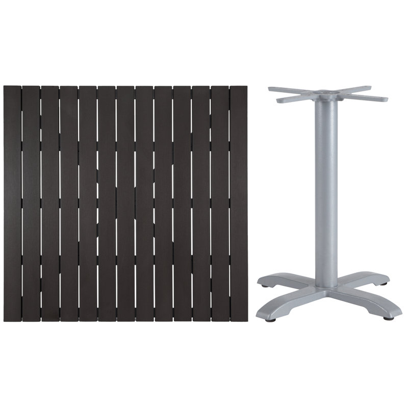 Plateau de table Vienna Vienna, Noir, H 1,25 po x L 42 po x l 42 po