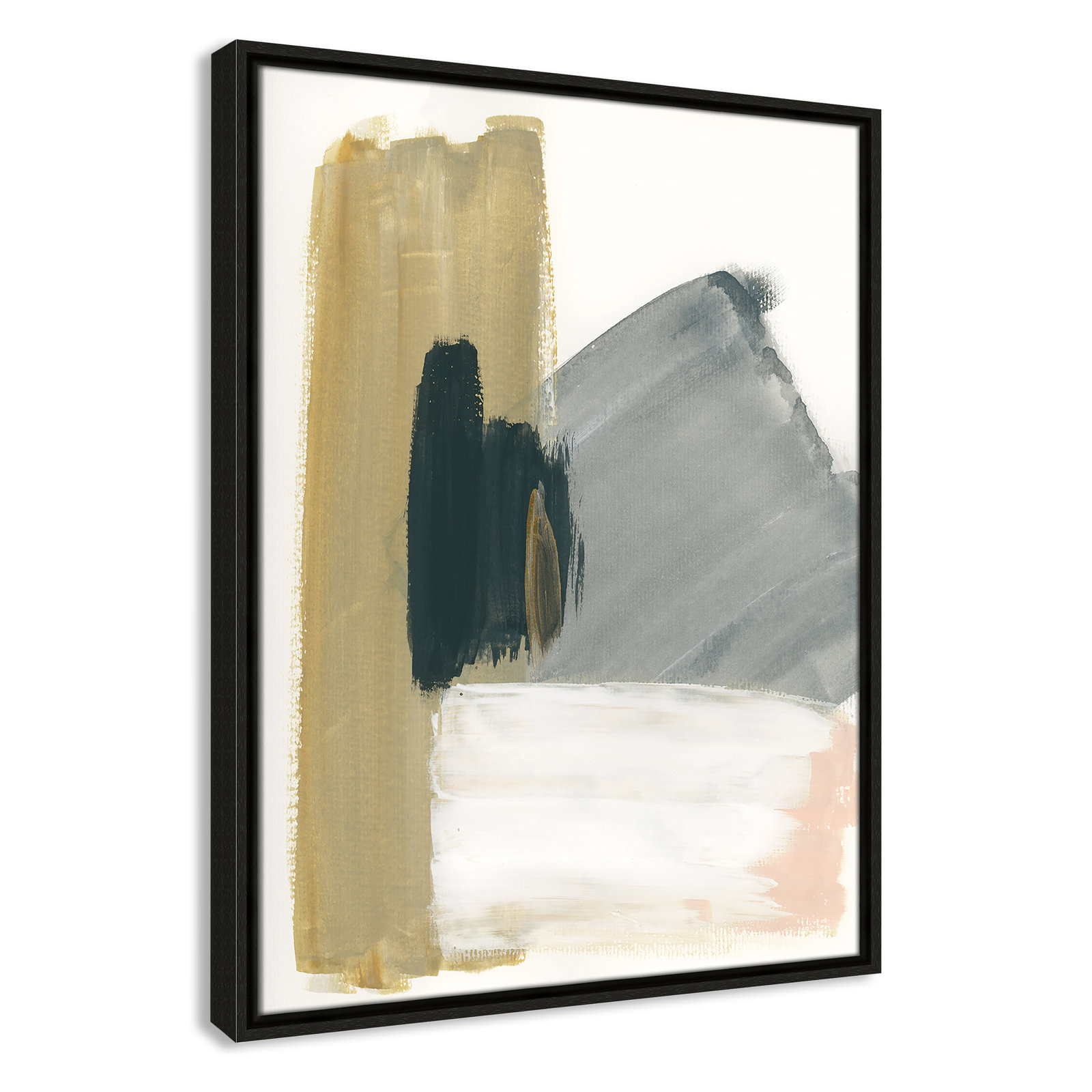 Herma "Marble Block Symmetry II" Print, Espresso Framed, 25.5" H x 19.5" W x 2" D