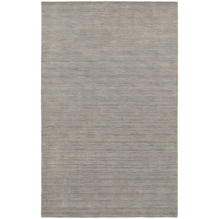 Tapis gris en laine touffeté à la main Nala