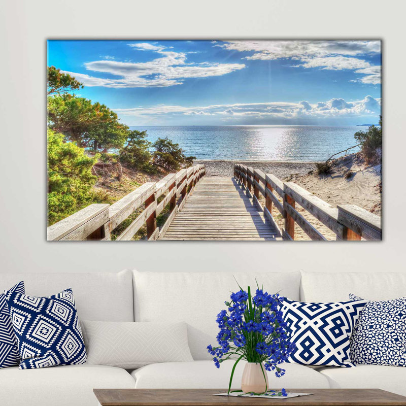 « dock », reproduction de photo sur toile tendue, H 18 po x l 30 po x P 1 po