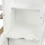 Lit superposé simple au-dessus d'un lit double / double blanc avec tiroir organisé et rangement pour tablettes - Chambre simplifiée dans un espace protégé protégé