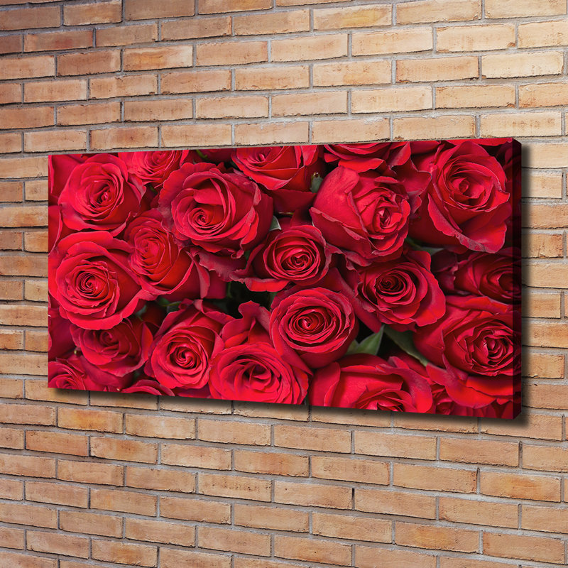 Red Roses - Wrapped Canvas Print