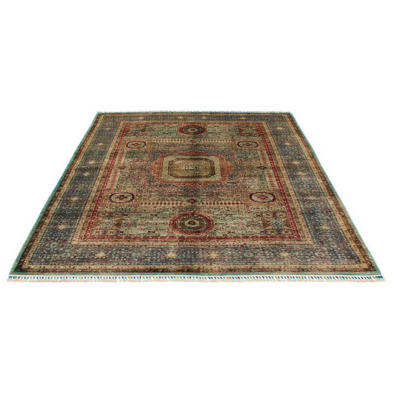 Tapis tribal turc brun clair 6x8