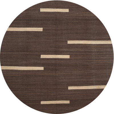 Tapis contemporain brun