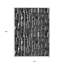 Tapis extérieur lavable abstrait noir et ivoire 10 pi x 14 pi