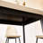White Ceramic Tile Top Dining Table With Metal Legs, 55" X 29.2" W Rectangular 53.83" 29.2