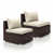 Beige Cushion/Brown Frame