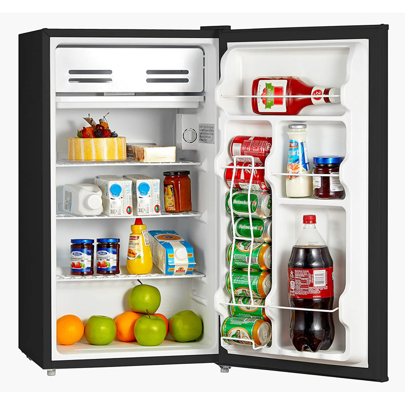 Midea 3.3 Cubic Feet Freestanding Mini Fridge, Black