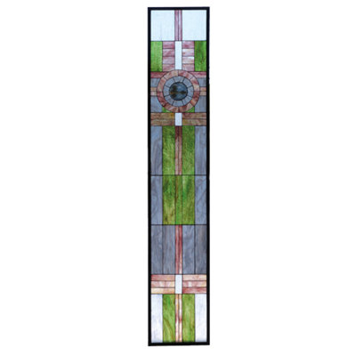 15.25"W X 83.75"H Maxfield Parrish Custom Stained Glass Window