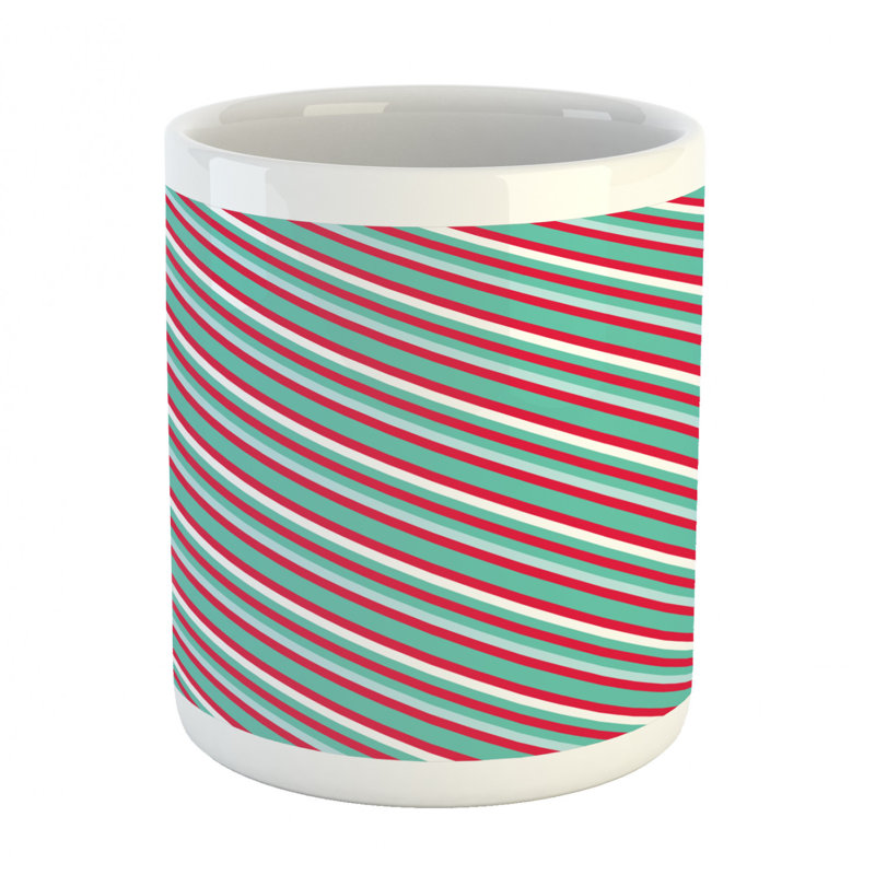 Grande tasse à café à lignes diagonales