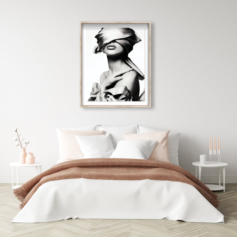 Blinded Grace I Framed Graphic Art, 31.5"H x 25.5"W, Natural Oak Shadowbox