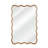 Natural Wood Color 30 Inch Wavy Round Solid Wood Frame Decorative Mirror-262571741-262571742