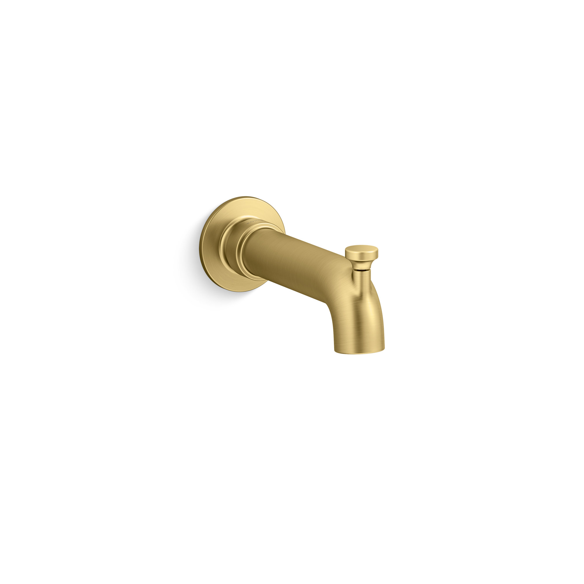 Castia by Studio McGee Wall-Mount Bath Spout with Diverter, Moderne Brass