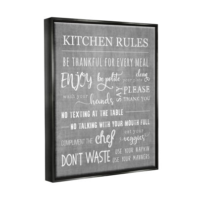 Art de giclée encadrée par Kitchen Rules