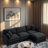 Boneless Modular Sectional Sofa, L Shaped Couch Set For Living Room, 3-Seater Comfy Cloud Couches With Movable Ottoman-359667845-344492226