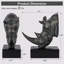 Serre-livres décoratifs Rhinoceros Head-727031395