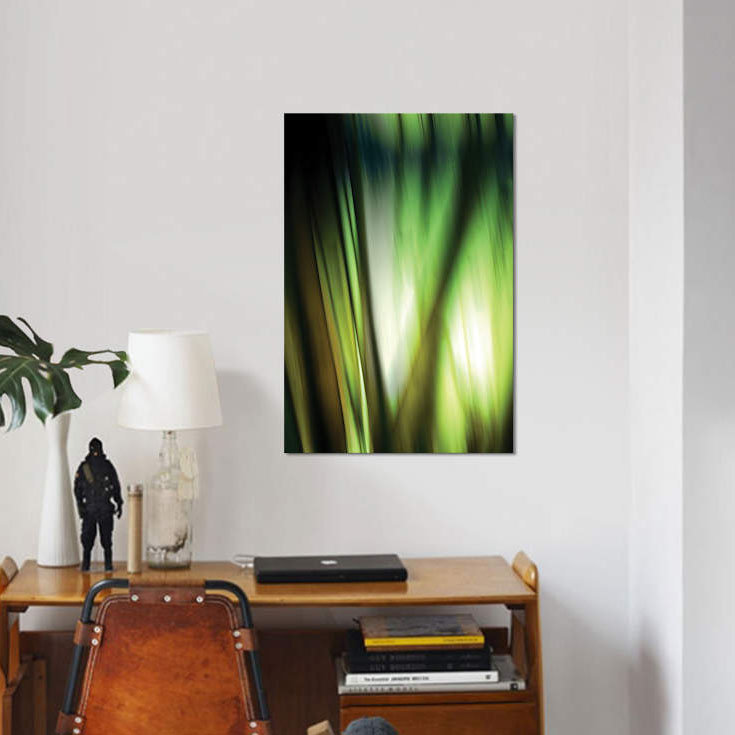 « organic i », impression sur toile, H 12 po x l 8 po x P 0,75 po, Pas de tapis, Toile tendue