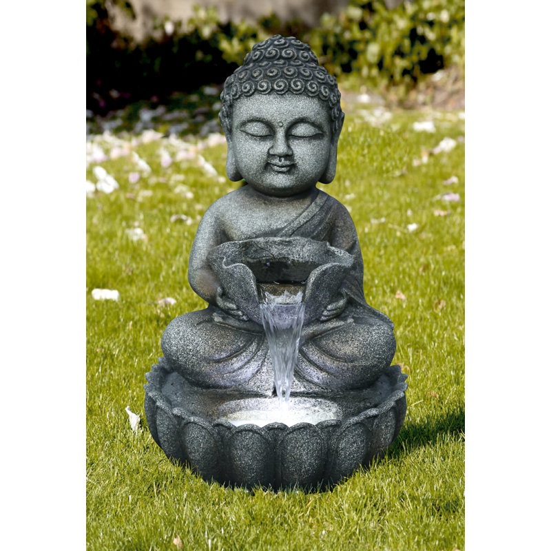 Handcrafted Indoor Sculptural Fountain with Lights