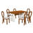 7 - Piece Dining Table Set,dinning table set-1139346088