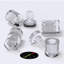 4x Clear Acrylic Standoffs 13 x 13 mm, Sign Spacers, Wall Mount Panel Supports