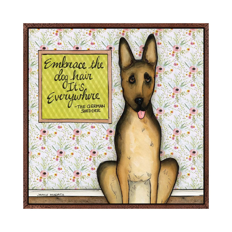 Embrace by Jamie Morath - Print on Canvas, Classic Brown Wood Floater Framed, 45.72cm H x 45.72cm W x 3.81cm D