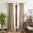 Naples Chenille Solid Semi-Sheer Rod Pocket Curtain Panels-109048861-109048862