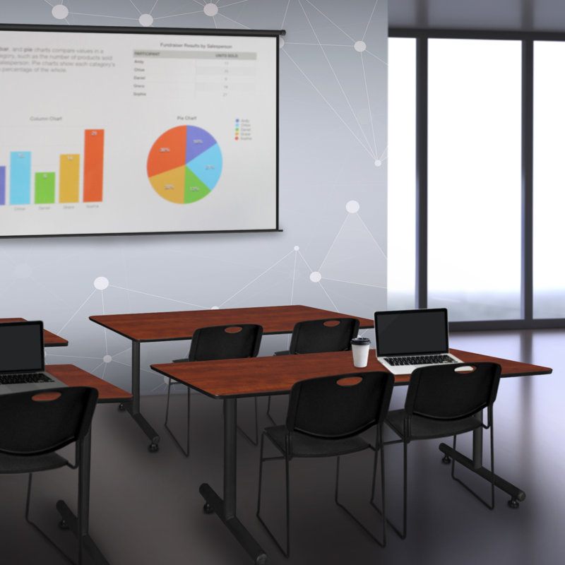 Table de formation Kobe Steel, Cerisier, H 29 po x L 66 po x l 30 po