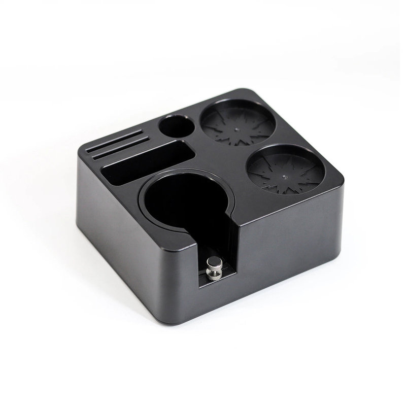 Porte-filtre à espresso avec organisateur de station de tassage pour la configuration du café, Noir