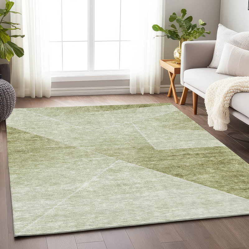 Tapis sauge de qualité supérieure Prisco, Rectangle 9 pi x 12 pi